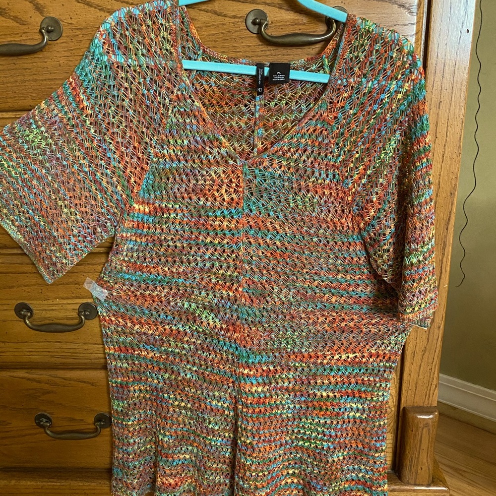 Crocheted tunic,in a petite large.